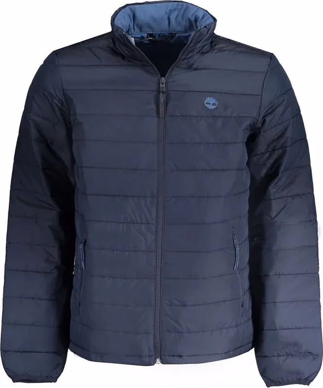Blu Polyester Men's Jacket