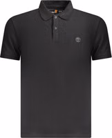 Black Cotton Men Polo Shirt 1