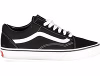 Black Polyester Men Sneaker 1