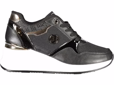 Black Polyester Sneaker