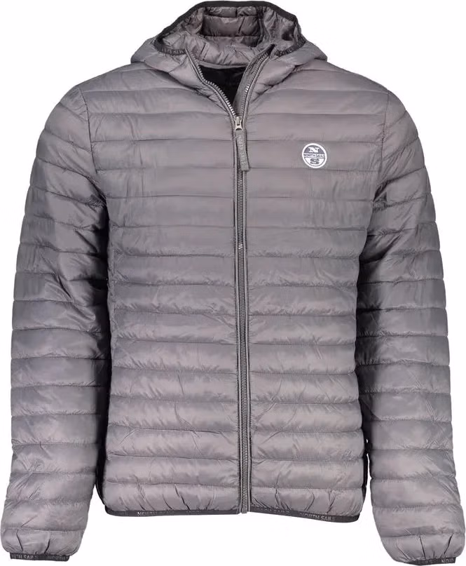 Grigio Polyamide Men's Jacket