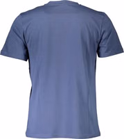 Blue Cotton Men T-Shirt 2
