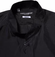 Dark Blue Silk MARTINI Men Formal Dress Shirt 4