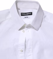 White Cotton MARTINI Long Sleeve Dress Shirt 4