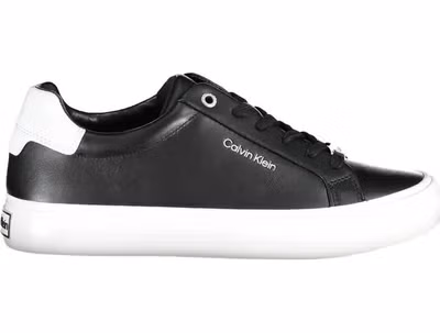 Black Leather Women Sneaker