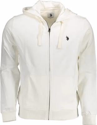White Cotton Men's Sweatshirt