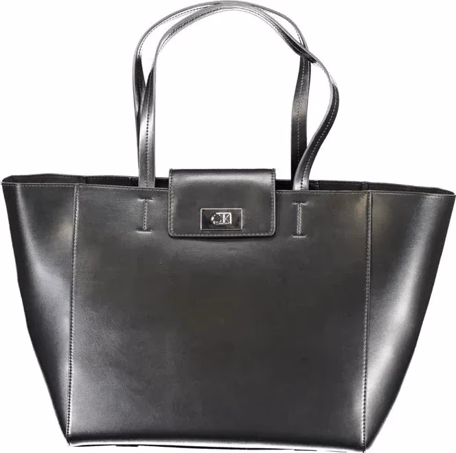 Black Recycled Polyester Women Handbag