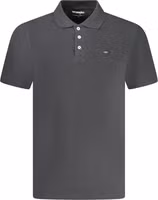 Black Cotton Men Polo Shirt 1