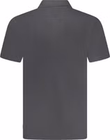 Black Cotton Men Polo Shirt 2