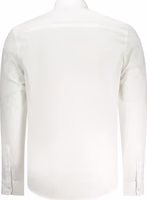 White Cotton Men Shirt 2