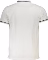 White Cotton Men Polo Shirt 2