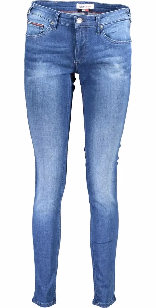 Blue Cotton Women Jeans