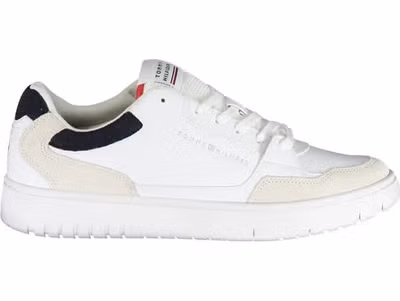White Polyethylene Men Sneaker