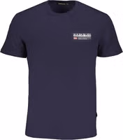 Blue Organic Cotton Men T-Shirt 1