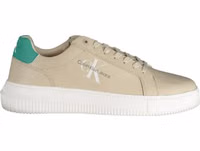 Beige Leather Men's Sneaker 1