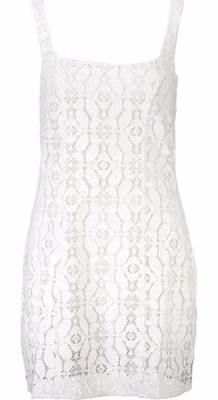 Bianco Polyester Women Dress