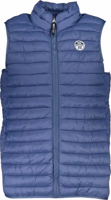 Blue Polyamide Men's Vest