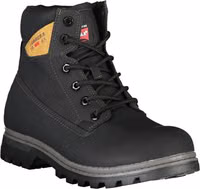 Black Polyurethane Men Ankle Boot 2