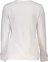 White Cotton Women Sweatshirt 2