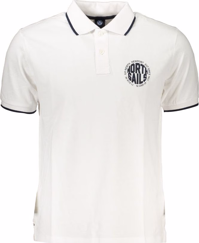 White Cotton Men Polo