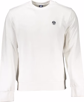White Cotton Men Sweatshirt