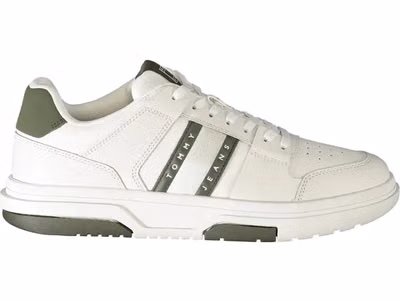 White Polyethylene Men Sneaker