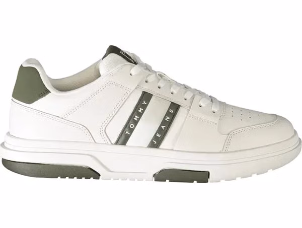 White Polyethylene Men Sneaker