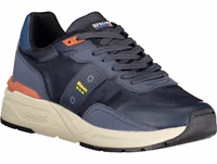 Blue Polyurethane Men Sneaker 2