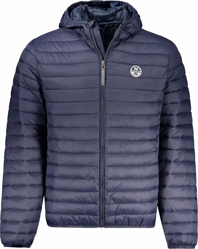 Blue Polyamide Men's Jacket