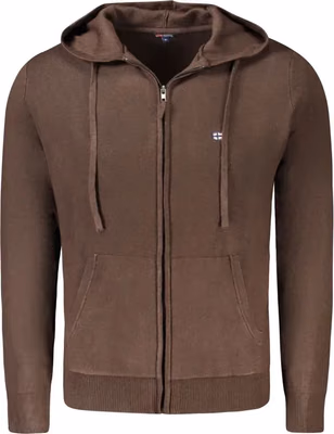 Marrone Poliammide Men's Cardigan