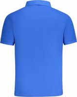 Blue Cotton Men Polo 2