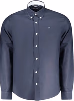 Blue Cotton Men Shirt 1