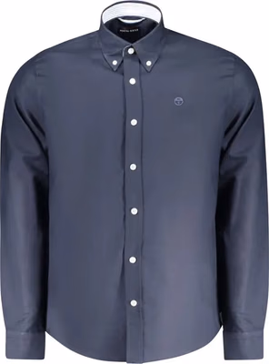 Blue Cotton Men Shirt