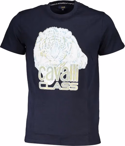 Blu Cotton Men T-Shirt