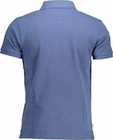 Blue Cotton Men Polo 2