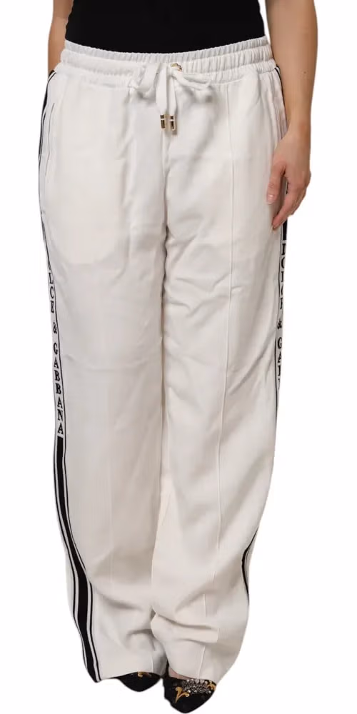 White Jogger Sweatpants Pants