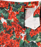 Multicolor Floral Print Cropped Pants 5