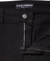 Black Cotton Mid Waist Denim Jeans 4