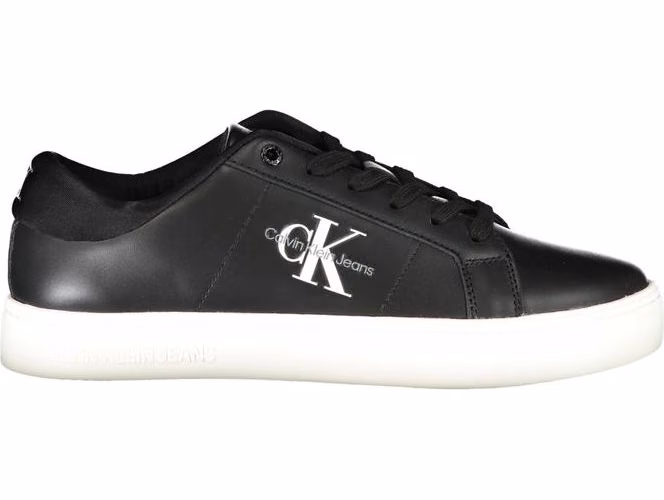 Black Polyurethane Men's Sneaker