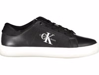 Black Polyurethane Men's Sneaker 1