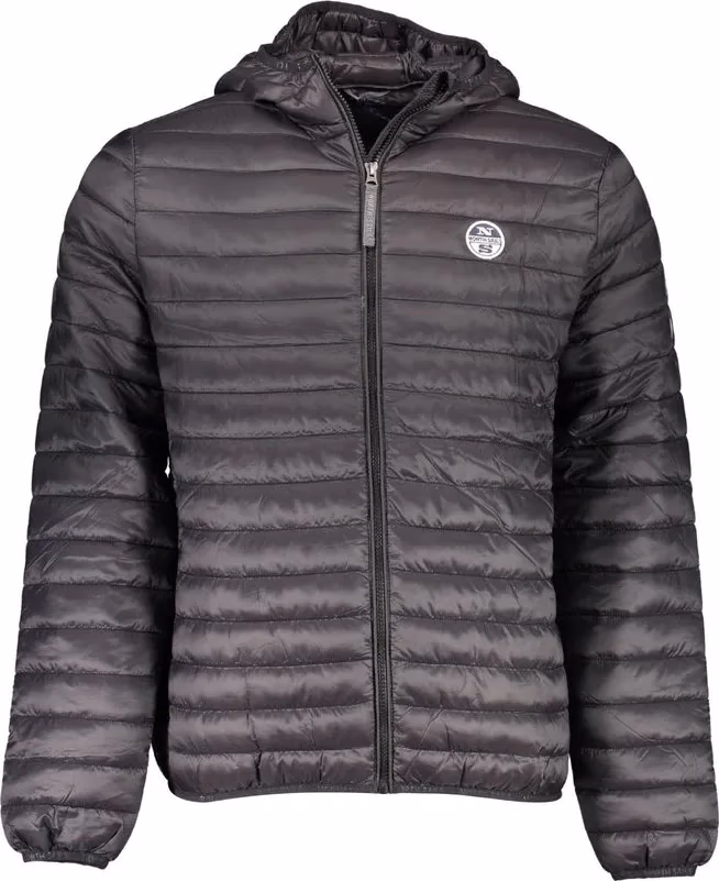 Black Polyamide Men's Jacket