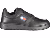 Black Leather Men's Sneaker 1