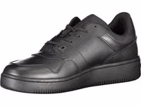 Black Leather Men's Sneaker 3