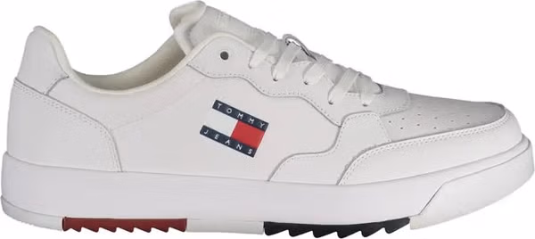 White Polyurethane Men's Sneaker