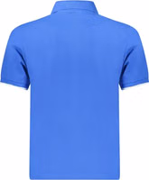 Blue Cotton Men Polo 2