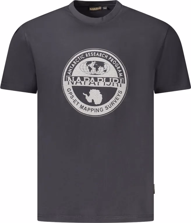 Black Cotton Men T-Shirt