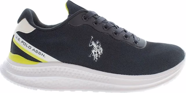 Blue Polyester Men's Sneaker