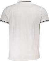 White Cotton Men Polo Shirt 2