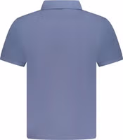 Blue Cotton Men Polo 2