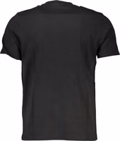 Black Cotton Men T-Shirt 2